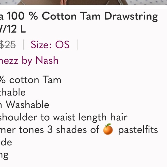 New Cotton Tam /drawstring - Picture 7 of 7